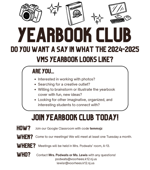Yearbook Club Flyer